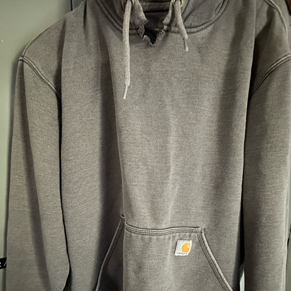 Carhartt Gray Hoodie Cut Bottom LT